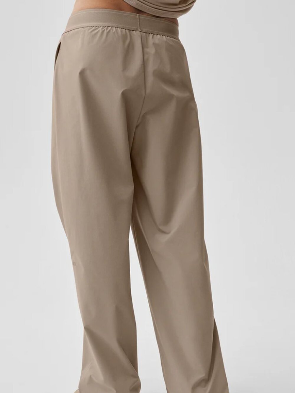 Alo Yoga High or Low Rise Suit Up Trouser💛Gravel Color Regular Length🧡NWT - Picture 9 of 9